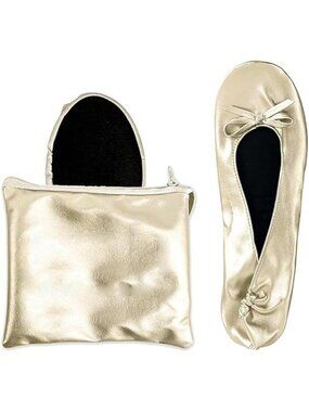 Foldable Ballet Flats Roll Up Slippers for Travel Wedding Dance